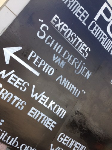 's Middags trek ik er op uit. Een nieuwe expositie, altijd leuk.