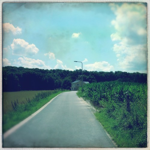 Aan het einde van de weg was vroeger een manege.