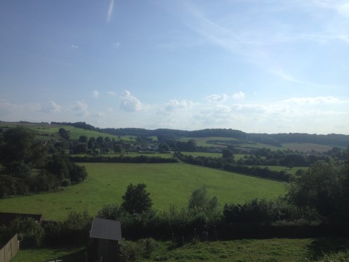 De heuvels stralen. Dag dag, tot morgen?