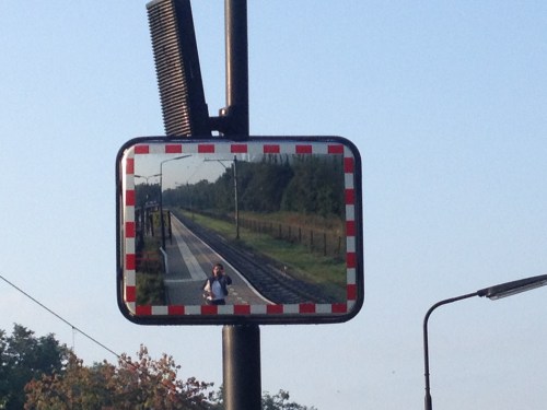 Me myself and I (bijna) alleen op het perron.