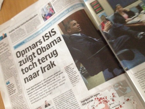 en weer zijn het de Amerikanen die de kastanjes uit het vuur moeten halen.