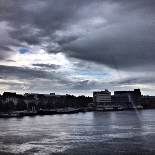 De heel middag stralend weer, behalve als je naar huis gaat natuurlijk