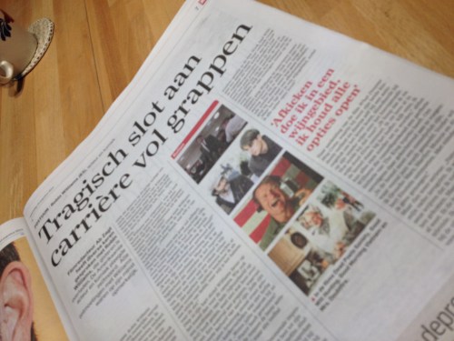 De tragiek van het leven. De dood kan een opluchting zijn.