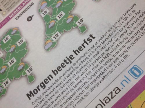 Maak het een beetje zeg..