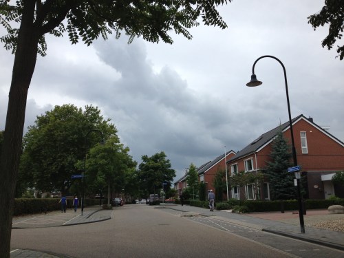 Ik loop de regen gewoon tegemoet.